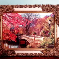 تابلوفرش طرح پل ونیز 85×60 ماشینی