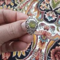 انگشتر نقره باسنگ زبرجرد