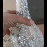 گلدان‌های شیشه‌ای از چوب طبیعی انگور و سنگ نمک