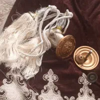 والان پرده قهوه ای درحدنو