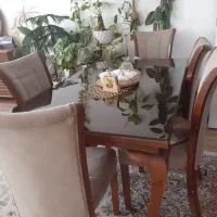 میز نهار خوری شش نفره .|میز و صندلی غذاخوری|اسفراین, |دیوار