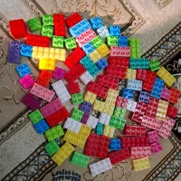 لگو بازی خونه سازی رنگی