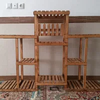 جا گلدونی چوبی