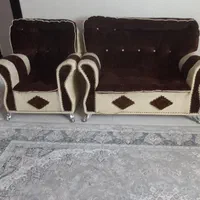 مبل راحتی هفت نفره با سه تا عسلی و جلو مبلی ص