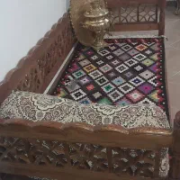 تخت سنتی 1*2 متر|تخت و سرویس خواب|مهدی شهر, |دیوار