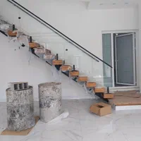 نرده شیشه ای نرده استیل آلومینیوم فلزی