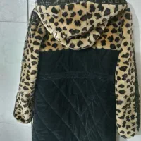 کاپشن پلنگی و مشکی ساده