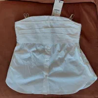 تاپ دکلته مجلسی سفید زنانه