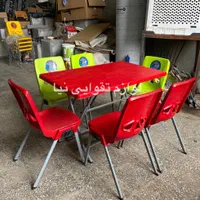 میز مستطیل و صندلی فست و فود شرکت تهران ست