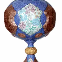 جام میناکاری و قلمزنی