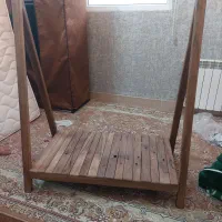 جا گلدانی چوب گردو محکم