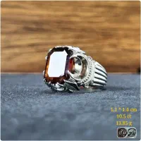 انگشترمردانه گارنت اصلی رکاب دستساز ارسال از تهران