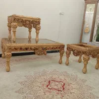 میز وسط ودو عدد گل میز