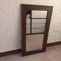 آینه قدی قاب چوبی فندقی