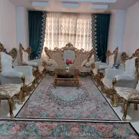 مبلمان سلطنتی ۹ نفره با جلو مبلی وعسلی|مبلمان خانگی و میز عسلی|شهریار, |دیوار
