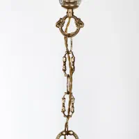 لوستر شش شاخه برنز شیک و سالم|لوستر و چراغ آویز|کیلان, |دیوار