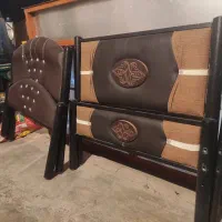 تخت خواب فلزی وچوبی