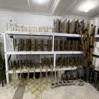 انواع ست چهار پایه چوبی و طلایی مخصوص گلدان