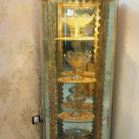 بوفه و میز تلوزیون و ساعت برنجی برنز|بوفه، ویترین، کنسول|نسیم‌شهر, |دیوار