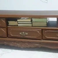 میز تلویزیون رنگ چوب