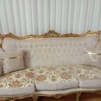 مبل سلطنتی 9 نفره همراه سه عدد میز|مبلمان خانگی و میز عسلی|تربت‌حیدریه, بی بی حسنیه|دیوار