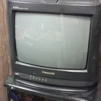 تلوریون 14 رنگی قدیمی پاناسونیک با میز به شرط