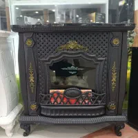 بخاری گازی شومینه بزرگ حصیری30000پایه دارباگارانتی|بخاری، هیتر، شومینه|مشهد, گلشور|دیوار