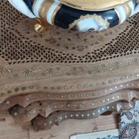 عسلی چوب راش وعسلی هندی وکنارسالنی چهارکشو|مبلمان خانگی و میز عسلی|کرمانشاه, |دیوار