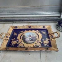 سینی سورمه ای قدیمی و چندتا ظرف دیگه