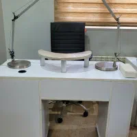 فروش ست میز ناخن، صندلی و بوفه