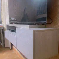 میز تلویزیون طوسی دیواری|میز تلویزیون|رشت, نظری|دیوار