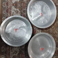 تخت مژه + قابلمه های بزرگ و سینی و یخچال گوشت