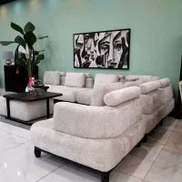 مبل مینمال جذاب ، مبلمان ماوی کیش|مبلمان خانگی و میز عسلی|کیش, |دیوار