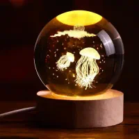 چراغ‌ خواب گوی کریستالی (کادو،شب یلدا )|چراغ خواب و آباژور|مشهد, الهیه|دیوار