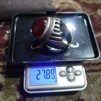 انگشتر نقره یاقوت