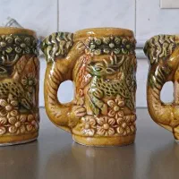 ۳ عدد لیوان قدیمی|کلکسیون اشیاء عتیقه|مشهد, رده|دیوار