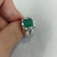 انگشتر زمرد مردانه