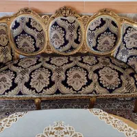 مبلمان ۹ نفره سلطنتی|مبلمان خانگی و میز عسلی|نهاوند, |دیوار