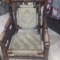 فروش مبل چوبی حصیری|مبلمان خانگی و میز عسلی|خرم‌آباد, |دیوار