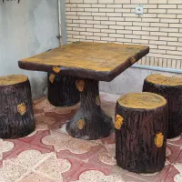 میز و صندلی سیمانی باغی ( سفارشی ساز )