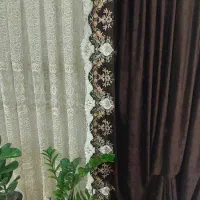 پرده پذیرایی درحدنو.خادم آباد|پرده، رانر، رومیزی|باغستان, |دیوار