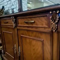 آینه وکنسول ساخت سفارشی بسیار زیبا|بوفه، ویترین، کنسول|رشت, جانبازان|دیوار