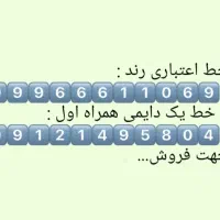 سیم کارت اعتباری همراه اول رند ۰۹۹۶۶۶۱۱۰۶۹