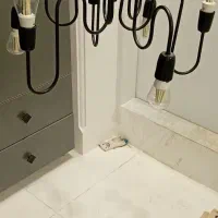 لوستر ۶ شاخه مشکی