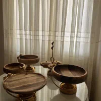 ست پنج تیکه پذیرایی چوب نو