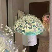 دسته گل پروانه ای|گل مصنوعی|مراغه, |دیوار