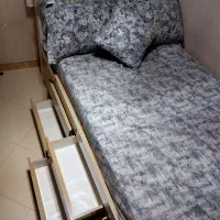 تخت خواب تمام ام دی اف به همراه تشک خوشخواب|تخت و سرویس خواب|تهران, افسریه شمالی|دیوار