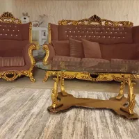 مبل راحتی استیل همراه شزلون و ناهار خوری|مبلمان خانگی و میز عسلی|ری, اقدسیه|دیوار