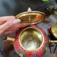 کتری قوری برنجی عتیقه قدیمی|کلکسیون اشیاء عتیقه|مشهد, سید رضی|دیوار