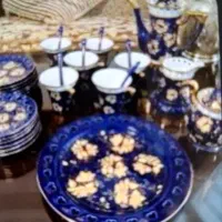 ست صبحانه خوری طلا کوب ایتالیا